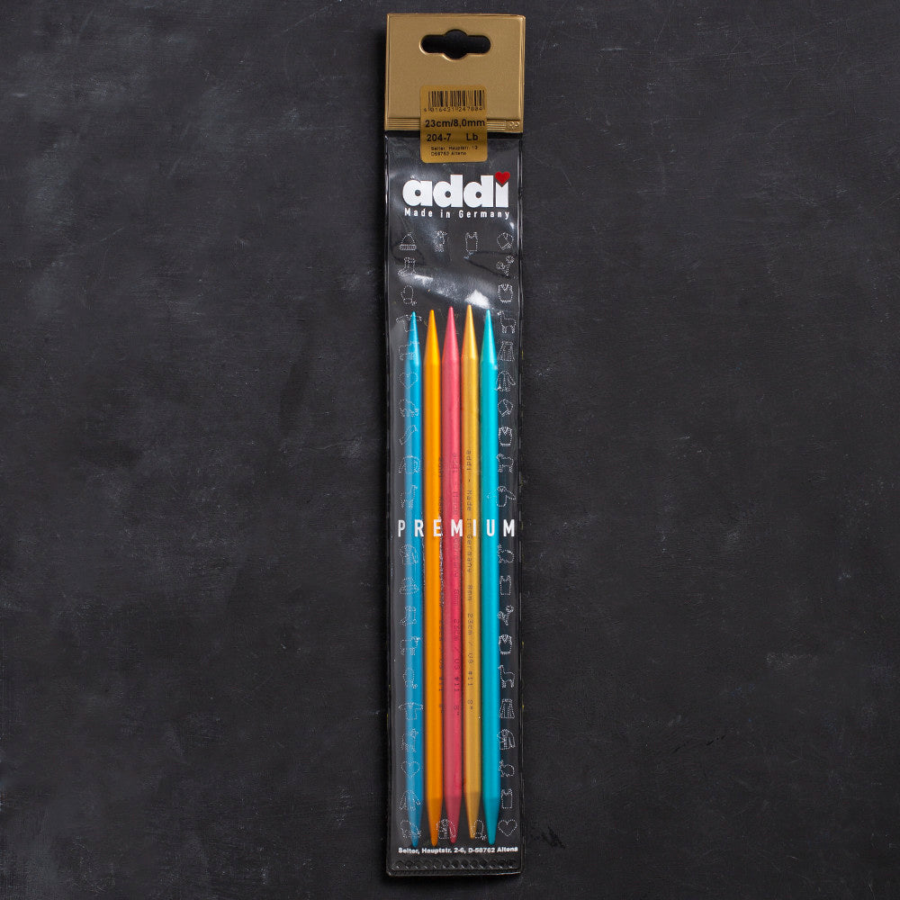 Addi Colibri 8mm 23cm Renkli Çorap Şişi - 204-7